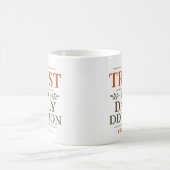 Mug La confiance est une décision quotidienne Dévozion (Centre)