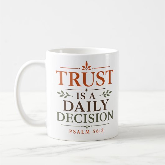 Mug La confiance est une décision quotidienne Dévozion (Gauche)