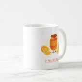 Mug La confiture d'oranges de sourire bloquent la (Devant droit)
