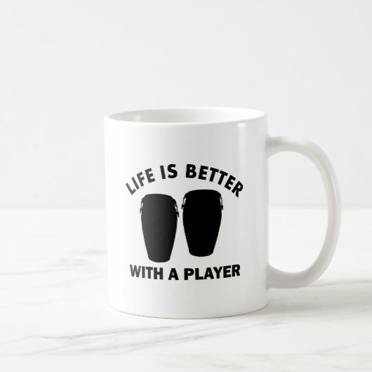 Mug La Conga bat du tambour des conceptions (Droite)