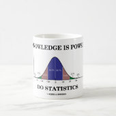 Mug La connaissance est puissance font des (Centre)