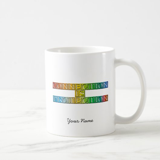 Mug La connexion est protection - CNiPN01 (Droite)