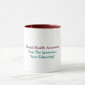Mug La conscience de santé mentale, arrêtent (Centre)