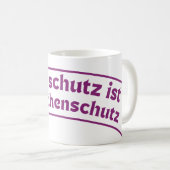 Mug La conservation de la nature est la protection de (Devant droit)