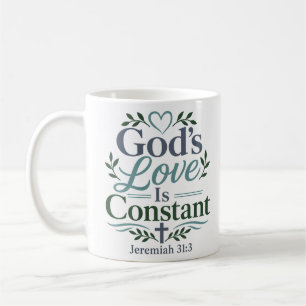 Mug La constance de l'amour de Dieu Citation dévotionn