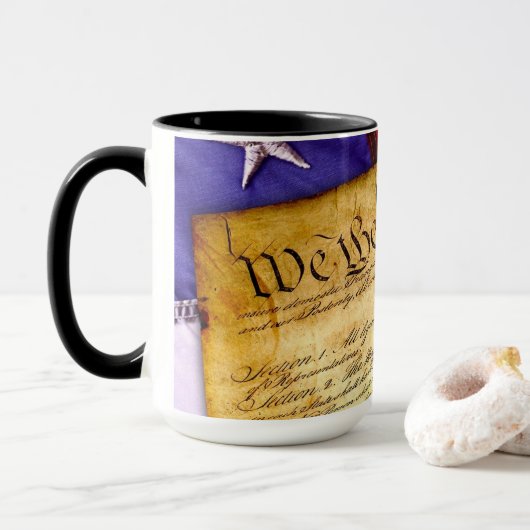 Mug La Constitution américaine (Avec donut)
