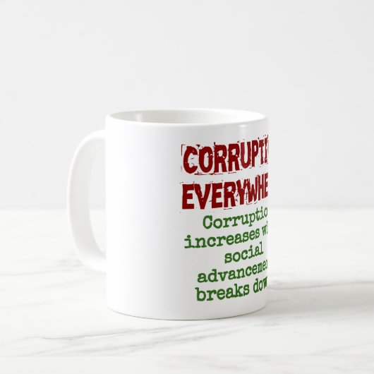 Mug La corruption augmente quand le progrès social - C (Devant gauche)
