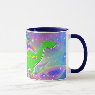 Mug La couleur mignonne de dinosaure se tient le