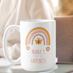 Mug La Coupe du Bonheur de Maman, coutume boho rainbow