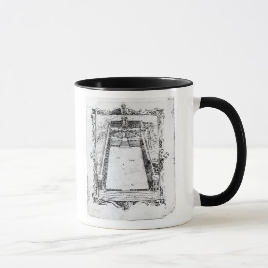 Mug La cour de belvédère à Vatican Rome, 1581 (Droite)