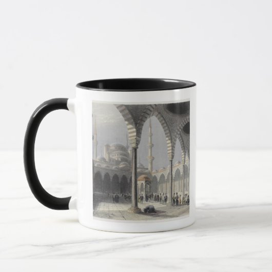 Mug La cour de la mosquée du sultan Achmet, Istanbul (Gauche)