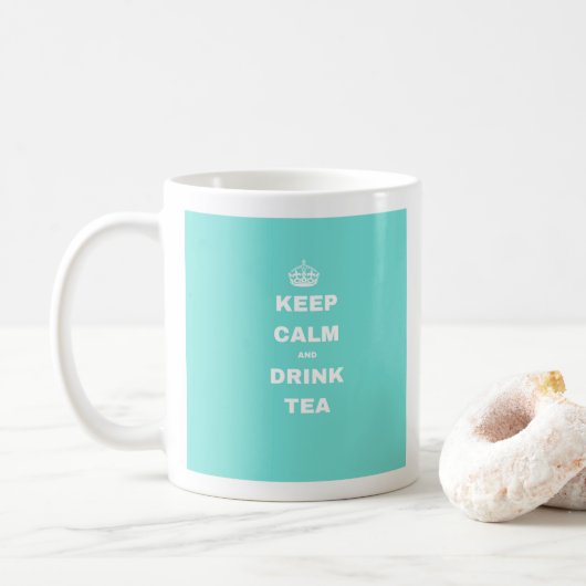 Mug La couronne de turquoise GARDENT le CALME ET (Avec donut)