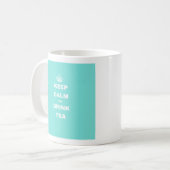 Mug La couronne de turquoise GARDENT le CALME ET (Devant gauche)