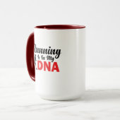 Mug La course est dans mon ADN (Devant gauche)