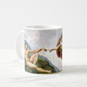 Mug La création d'Adam, Michel-Ange, 1508-1512