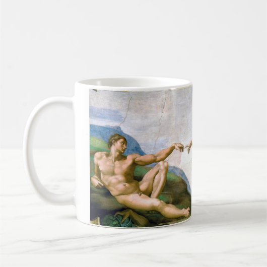 Mug La création d'Adam, Michel-Ange, 1508-1512 (Gauche)