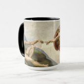 Mug La création d'Adam par Michel-Ange (Devant gauche)