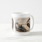 Mug La Création d'Adam - Twist Moderne (Devant droit)