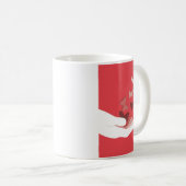 Mug La création (rouge) de la pâte à café (Devant droit)