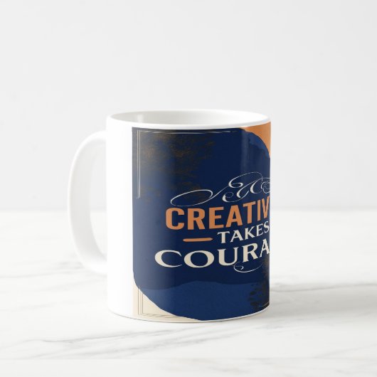 Mug La créativité prend courage (Devant gauche)