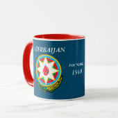 Mug La crête et le drapeau de l'Azerbaïdjan (Devant gauche)