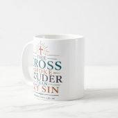 Mug La Croix a Parlé Plus Fort que Mon Péché Citation (Devant gauche)