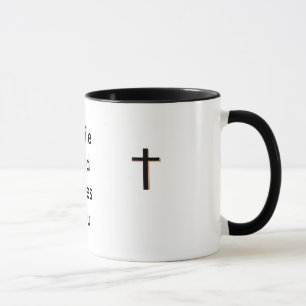 Mug la croix, croix, Dieu de sourire vous aime