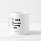 Mug La croyance religieuse est une croyance (Devant gauche)