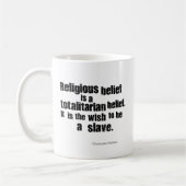 Mug La croyance religieuse est une croyance (Gauche)