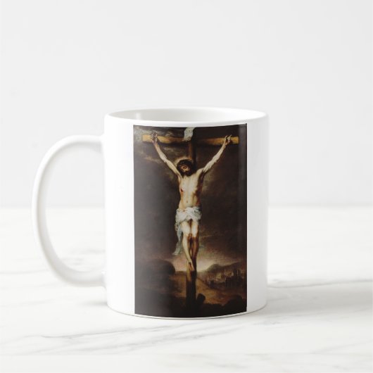 Mug La Crucifixion par Bartolome Esteban Murillo (Gauche)
