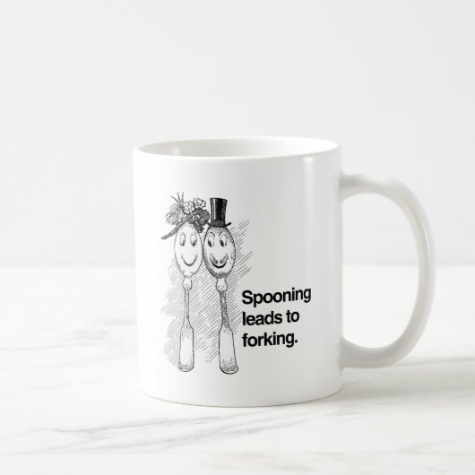 Mug La cuillère mène à la fourchette (Droite)