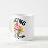 Mug "La cuisson est ma conception de Cupcake Superpowe (Devant gauche)