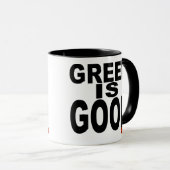 Mug La cupidité est bonne (Devant droit)