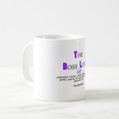 Mug LA DAME AUTORITAIRE par : chicasunshine (Devant gauche)