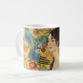 Mug La Dame de Gustav Klimt avec un fan (Devant gauche)