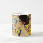 Mug La Dame de Gustav Klimt avec un fan (Centre)