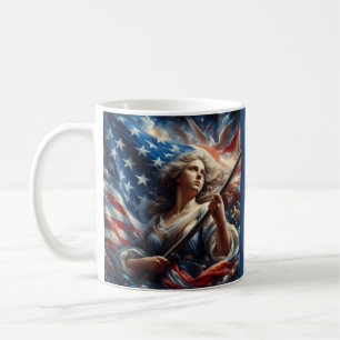 Mug La Dame De La Liberté - L'Art Patriotique