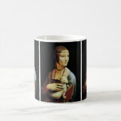 Mug La Dame de Léonard de Vinci avec une mine (Centre)