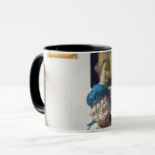 Mug La dame debout dans une virginale, Johannes Vermee (Devant gauche)