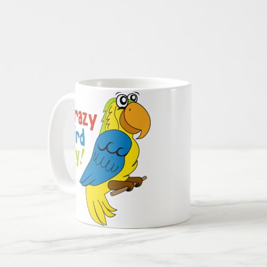 Mug La Dame des oiseaux folle ! (Devant gauche)