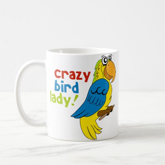 Mug La Dame des oiseaux folle ! (Gauche)