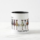 Mug La dame du chat fou en formation (Centre)