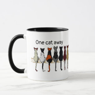 Mug La dame du chat fou en formation