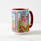 Mug La Dame d'Ukelele (Devant droit)