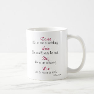 Mug La danse, amour, chantent, vivant…