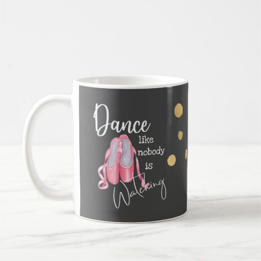 Mug La danse comme personne ne regarde les chaussures (Gauche)