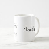 Mug La danse commence où les mots finissent le nom (Devant droit)