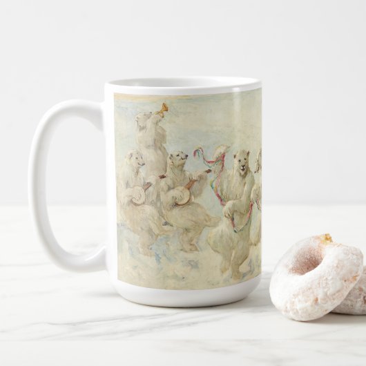 Mug La danse de l'ours polaire | Église Frederick Stua (Avec donut)