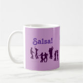 Mug La danse de Salsa pose des silhouettes faites sur (Gauche)