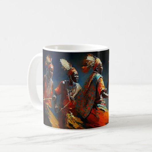 Mug La Danse des Masaï, Afrique (Devant gauche)